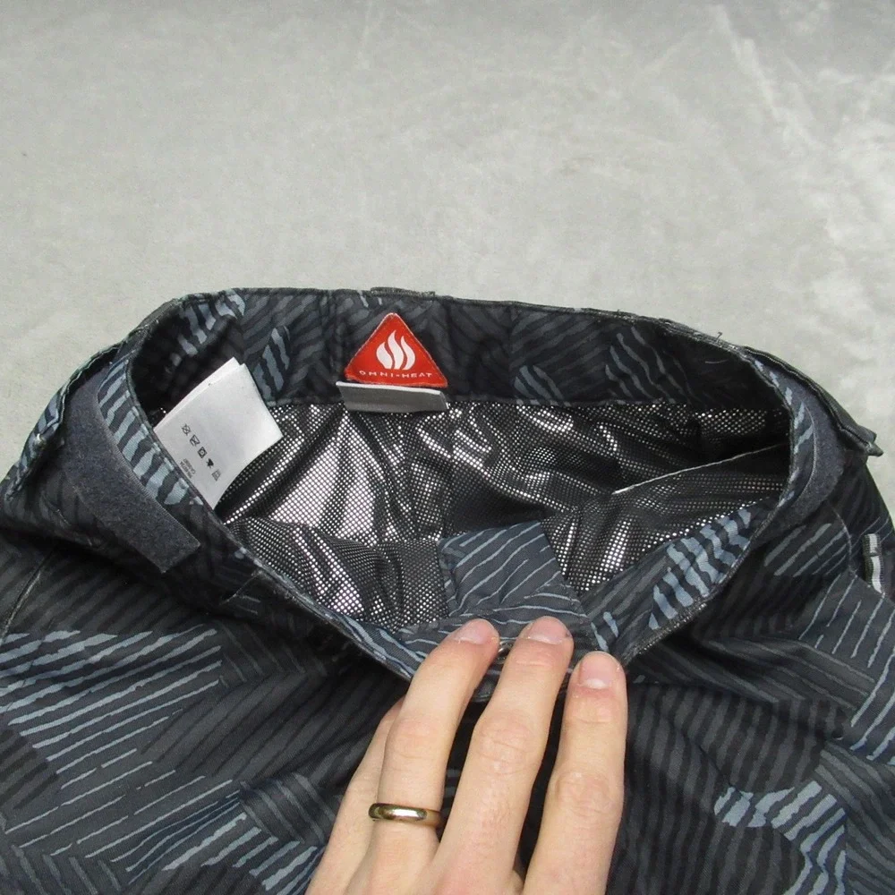 Columbia Snow Pants Youth XS Black Camo Omni Heat Winter Ski Cargo Outdoor 24x21